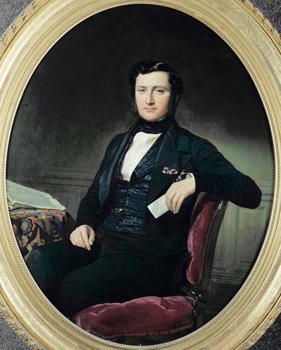 Portrait of Baron Weisweiller, 1853 by Federico de Madrazo y Kuntz